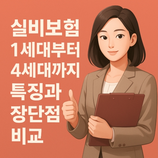  실비보험 1세대부터 4세대까지 특징과 장단점 비교