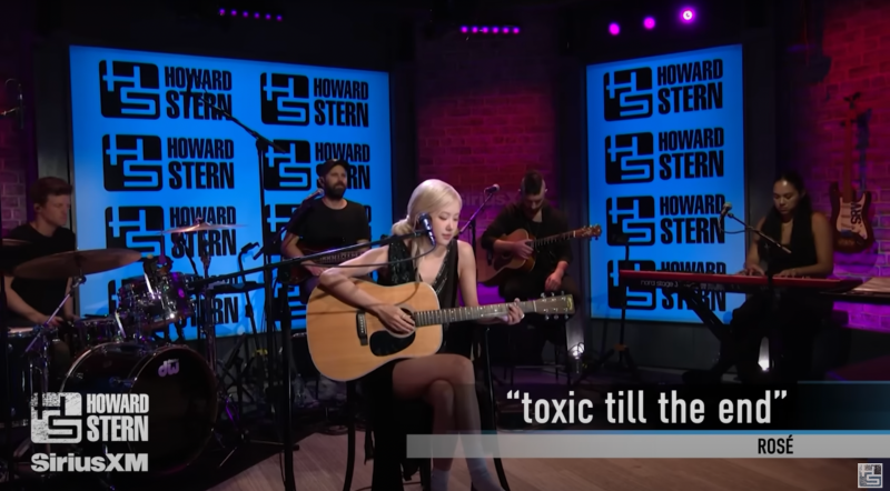 로제 toxic till the end 리뷰 |  하워드 스턴 쇼에 출연한 로제 toxic till the end 가사 한글발음, 해석....