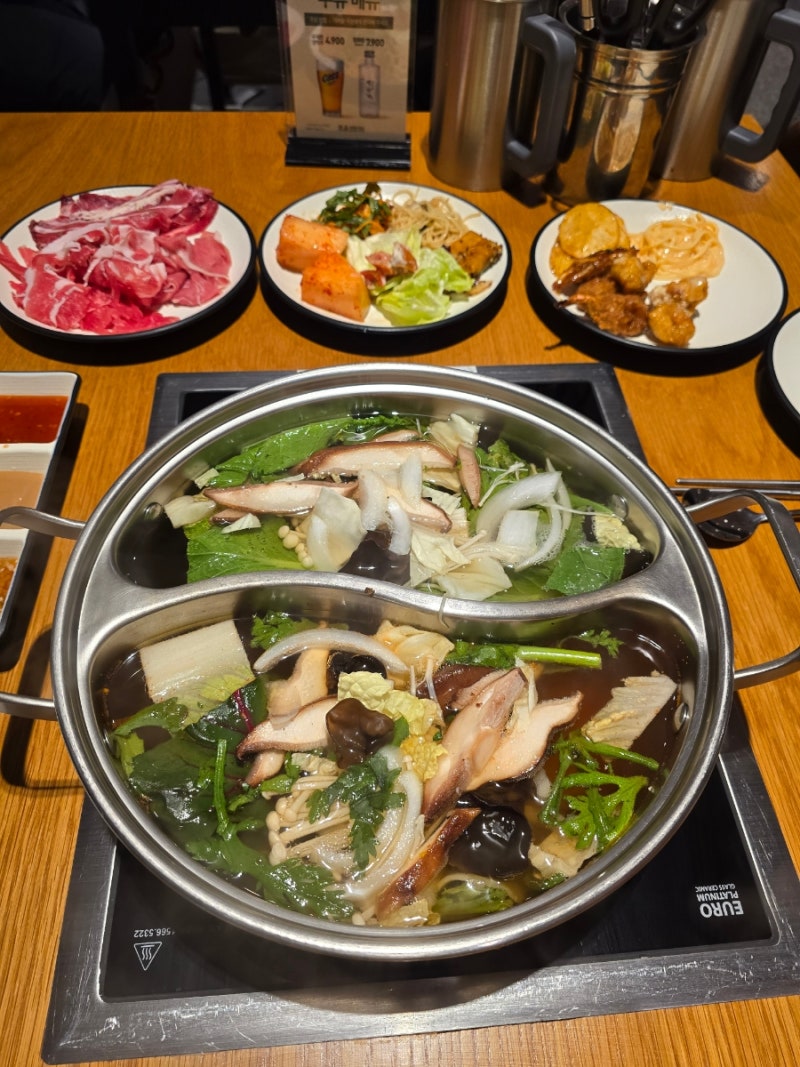 무한리필 샐러드바까지 알차게 즐기는 로운 샤브샤브 NC부산대점