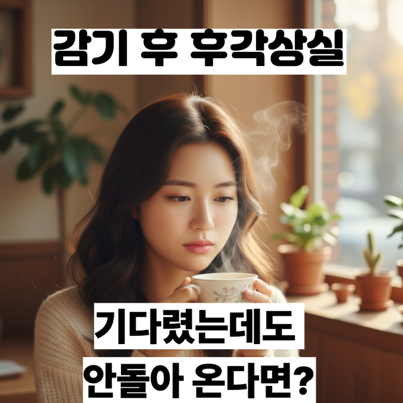 감기 후각상실 얼마나 기다려야 할까? 신경성 후각상실 치료