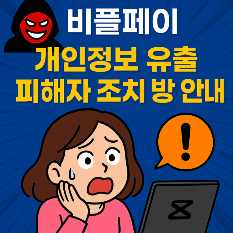  비플페이 개인정보 유출 피해자 조치 방법 안내