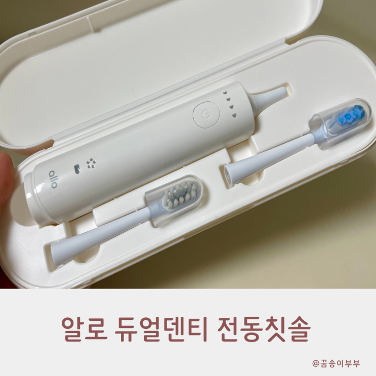  알로 듀얼덴티 회전음파 전동칫솔 더 깨끗하게 양치해요