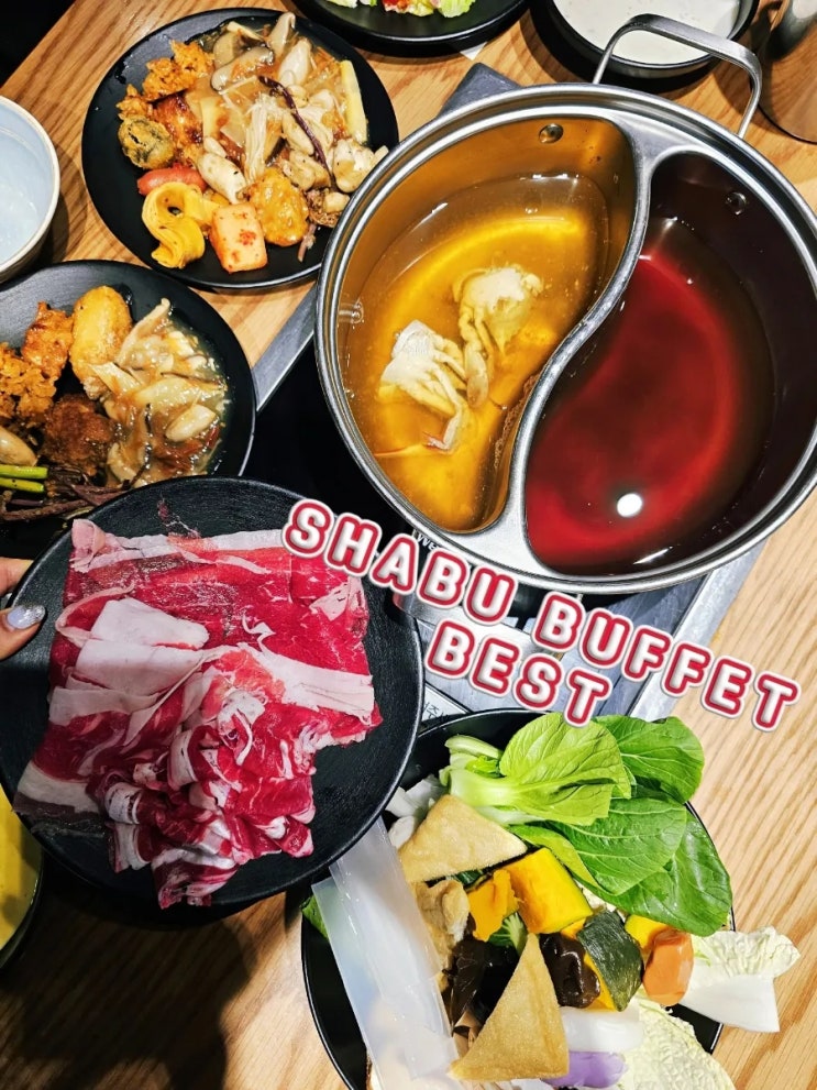  송파 장지역맛집 로운 샤브샤브 뷔페 꽃게육수 고기무한리필 추천