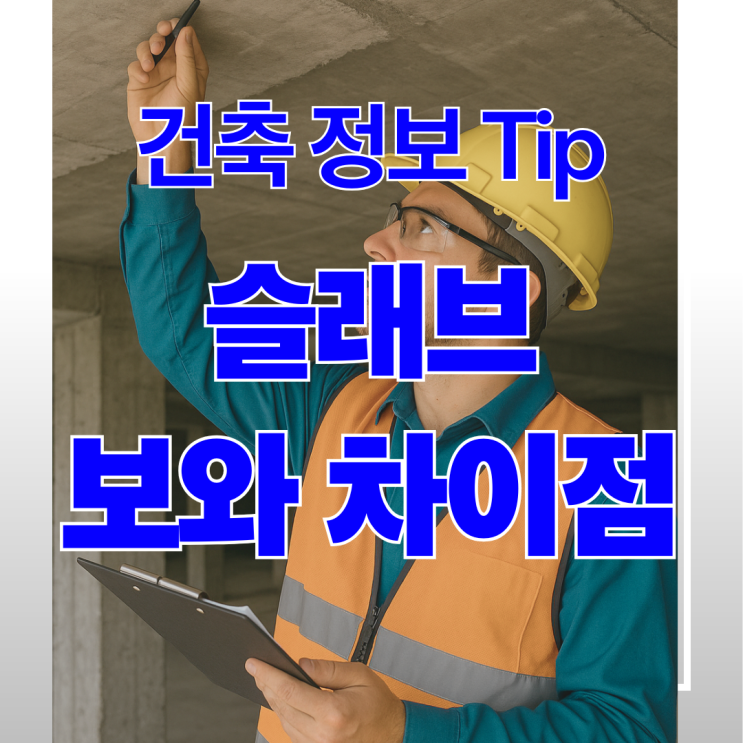 슬래브(Slab) 뜻 보(Beam)와 차이점은?