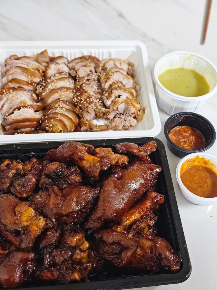  부산 부전시장 맛집 먹거리 줄 서는 포장 족발 지성감족