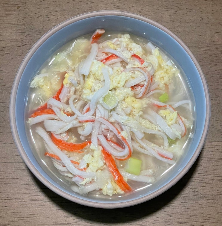  맛살계란국 10분컷 간단하게 만드는법