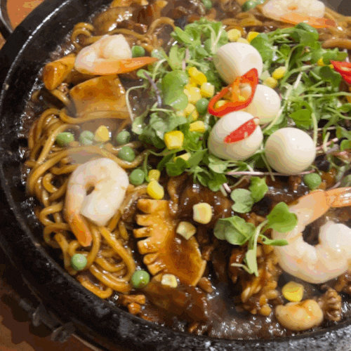 주남저수지돌짜장 창원 주남저수지맛집 동읍맛집 자글자글 돌판에 먹는 해물짜장면 예약 방법 주차장