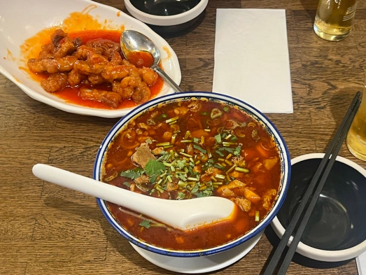  런던 중식 Master Wei 칠리탕수육, 우육면, 홀본 대영박물관 근처