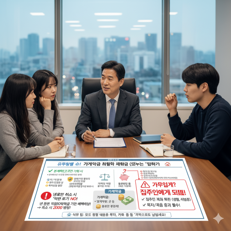  외국인 임대차 분쟁 - 가계약금에 대하여