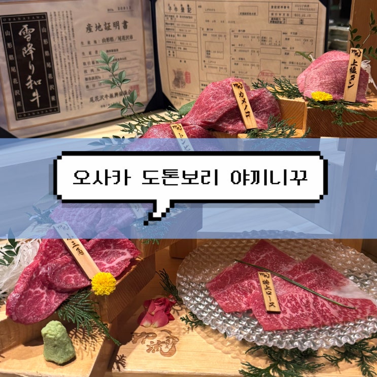  [오사카 여행] 도톤보리 신사이바시 야끼니꾸 현지인 추천 맛집