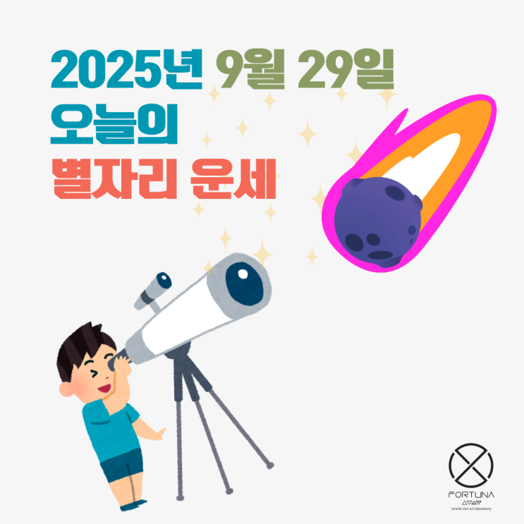  25년 9월 29일 오늘의 별자리 운세 포르투나 오라클 랩