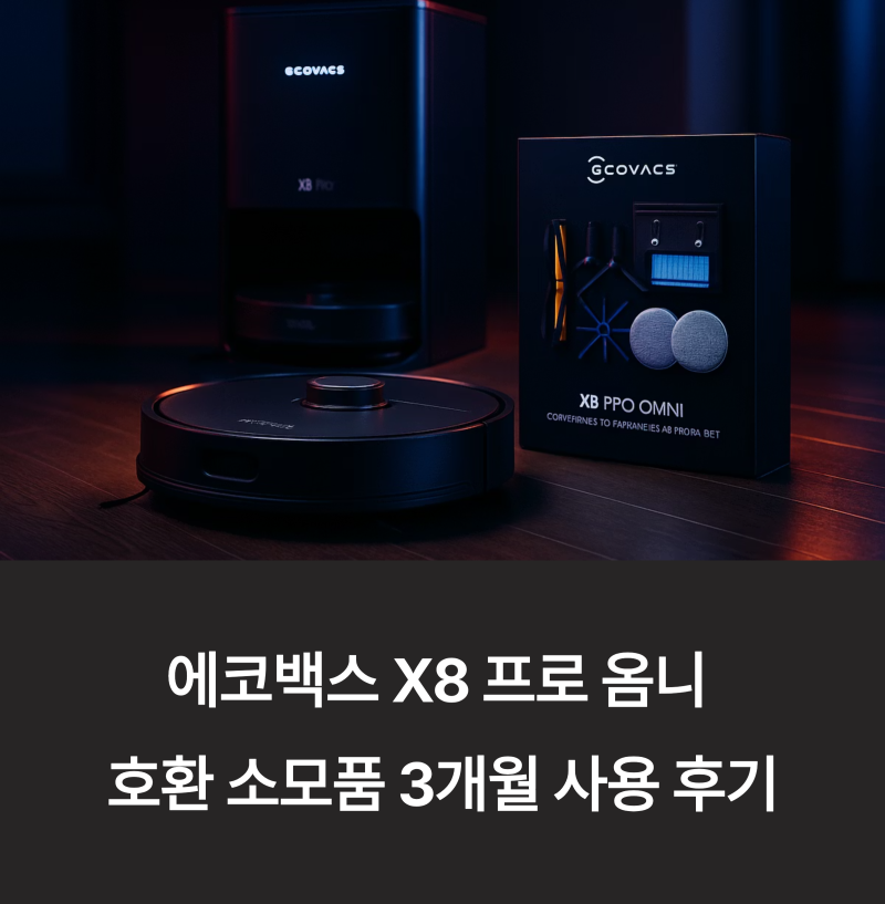 에코백스 X8 프로 옴니 호환 소모품 3개월 세트 사용 후기