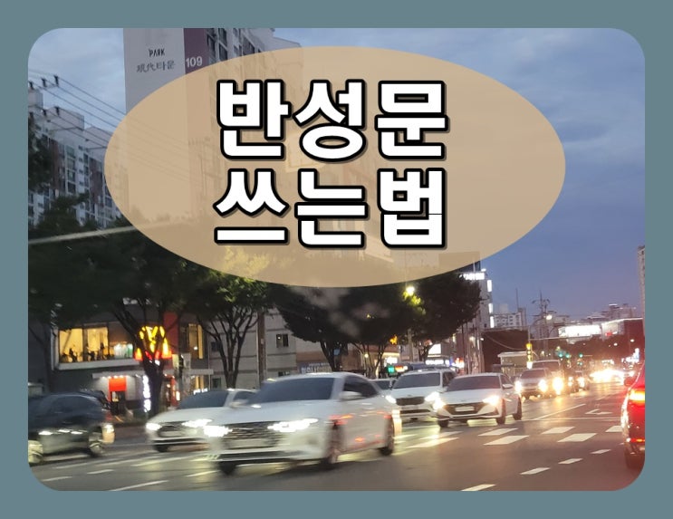  반성문 쓰는법 양식에 대한 모든 것