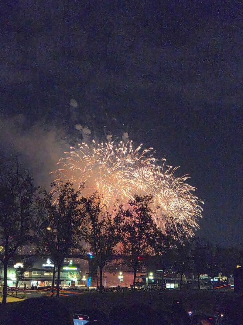 2025 여의도 한강 서울세계불꽃축제 원효대교 마포대교 사이에서 관람후기