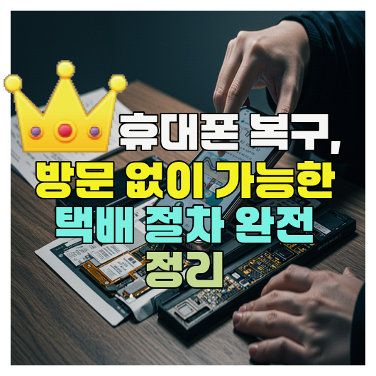  세종휴대폰복구, 방문 없이 가능한 택배 절차 완전 정리