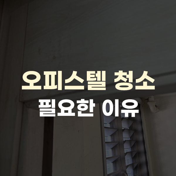  오피스텔 입주청소, 쾌적한 새 출발을 위한 필수 과정
