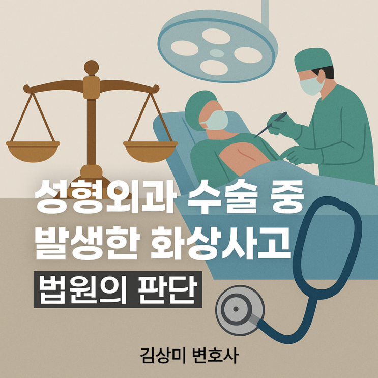  [부산/울산/경남 의료전문변호사] 성형외과 수술 중 화상사고와 손해배상 판결
