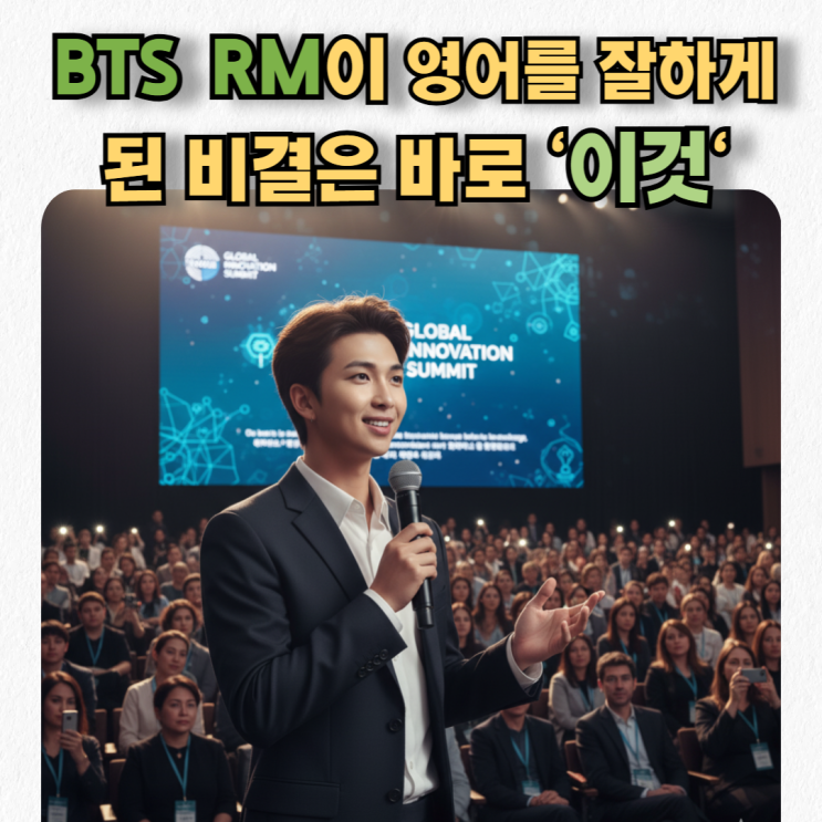  방탄소년단 RM이 영어를 잘할 수 있었던 비법은 '이것'?