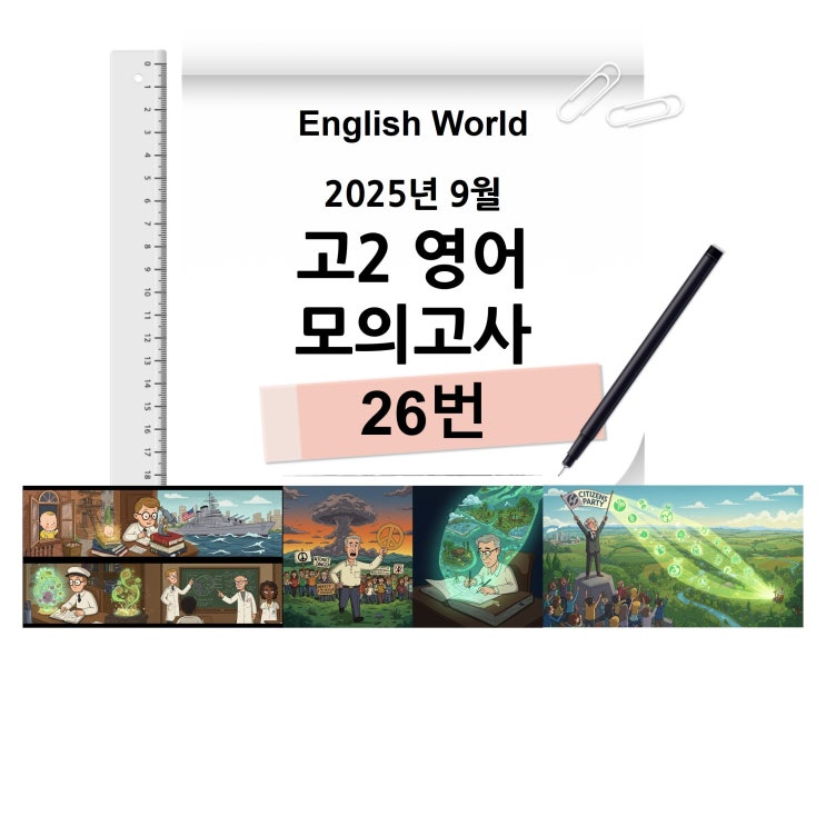  25년 9월 고2 영어 모의고사 26번 분석 변형 문제 Barry Commoner