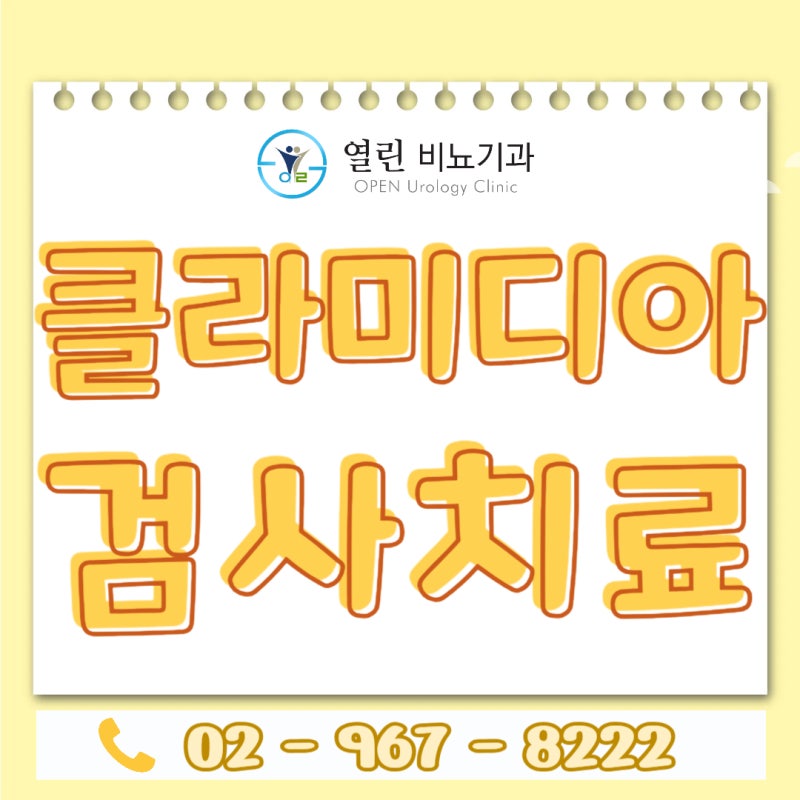 클라미디아잠복기 완치재발 STD12종검사양성