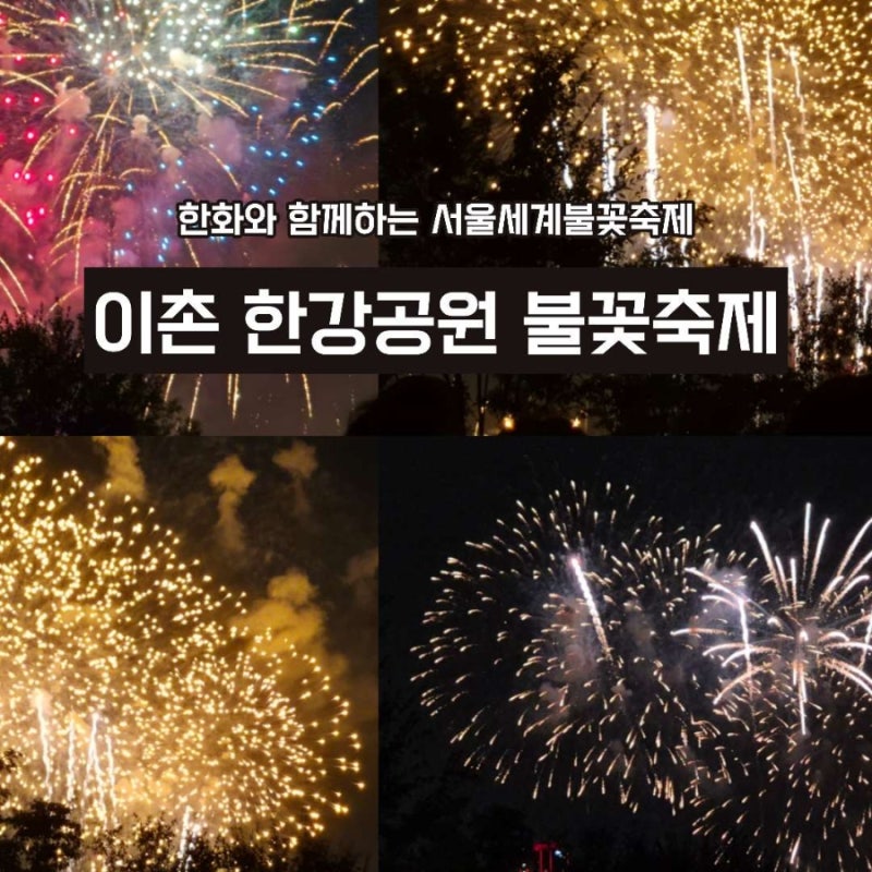 서울 가을축제, 용산 이촌 한강공원에서 불꽃축제 관람한 후기 (가는길, 명당, 시야, 꿀팁)