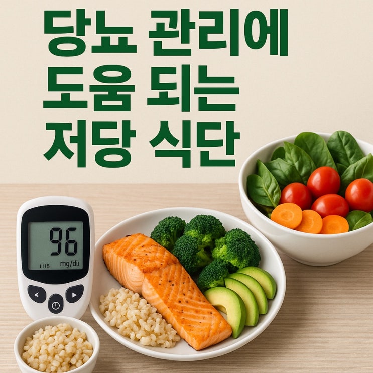   당뇨 관리에 도움 되는 저당 식단
