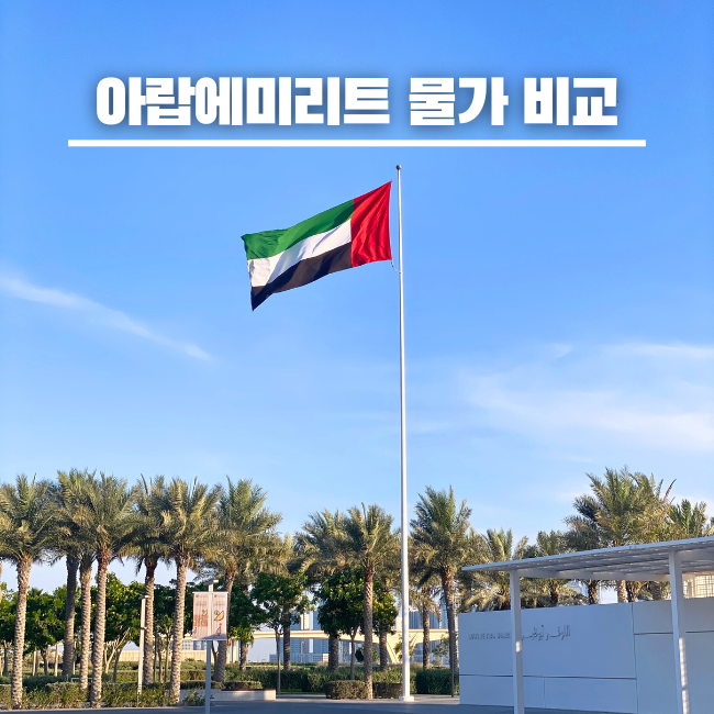 아랍에미리트 물가 두바이 아부다비 여행경비 비교
