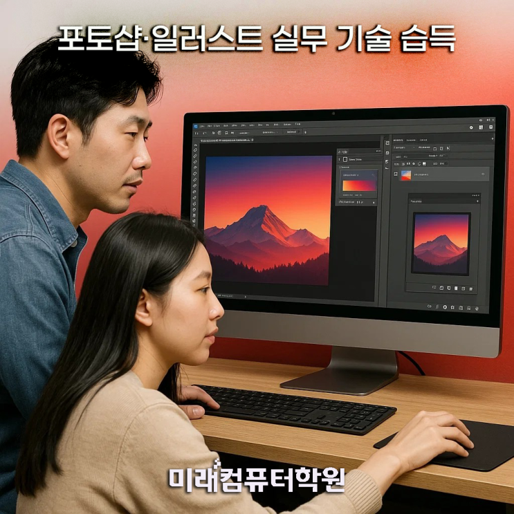  부산 국비지원 웹디자인 실무 & 쇼핑몰관리 과정 – 포토샵·일러스트 자격증까지 한번에!