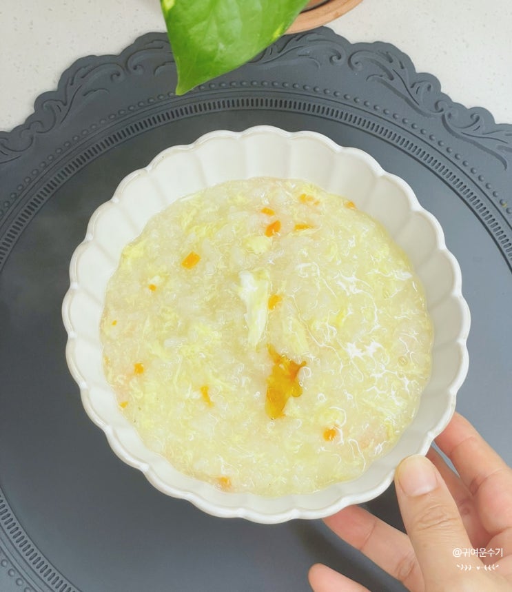  계란죽 레시피 보들보들 부드럽고 속편한 야채 계란죽끓이는법 죽종류