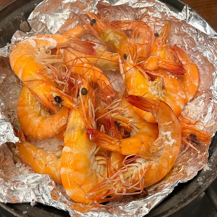  인천 송도 새우구이 맛집 회사가자 횟집 내돈내산