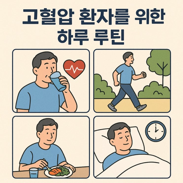   고혈압 환자를 위한 하루 루틴