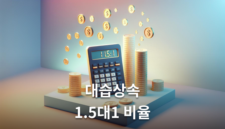  대습상속며느리 손자 상속분 1.5대1 비율 계산법