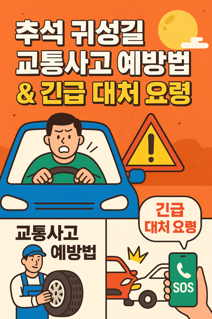 <b>추석 귀성길</b> 교통사고 예방법 & 긴급 대처 요령 총정리