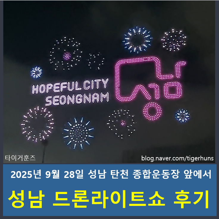  2025 성남 드론라이트쇼  관람 후기