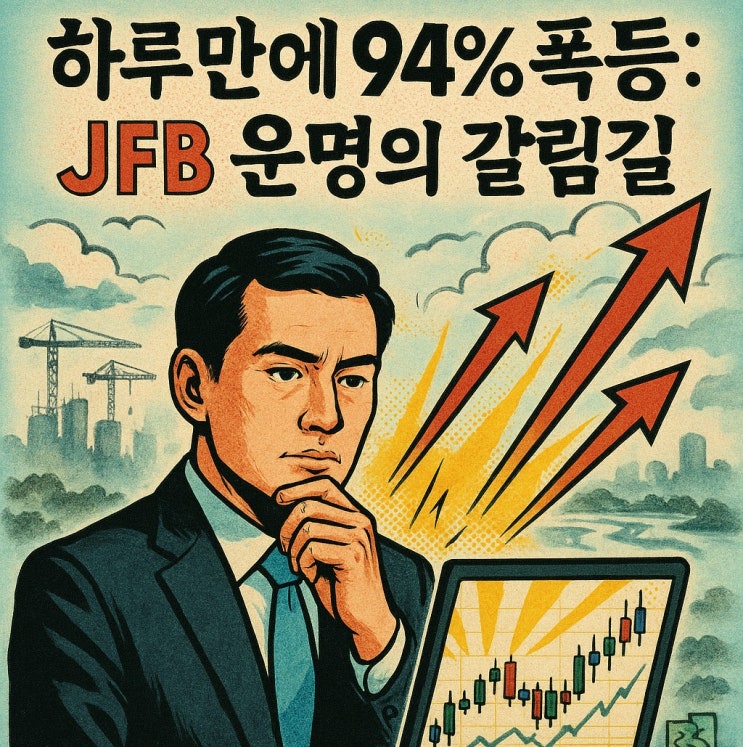  JFB 컨스트럭션 홀딩스 주가 (JFB 주식) 94% 폭등 끝일까?
