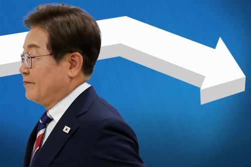 250930  이재명 <b>대통령 지지율</b>… 취임 넉달 만에 <b>하락세</b> 갇혀