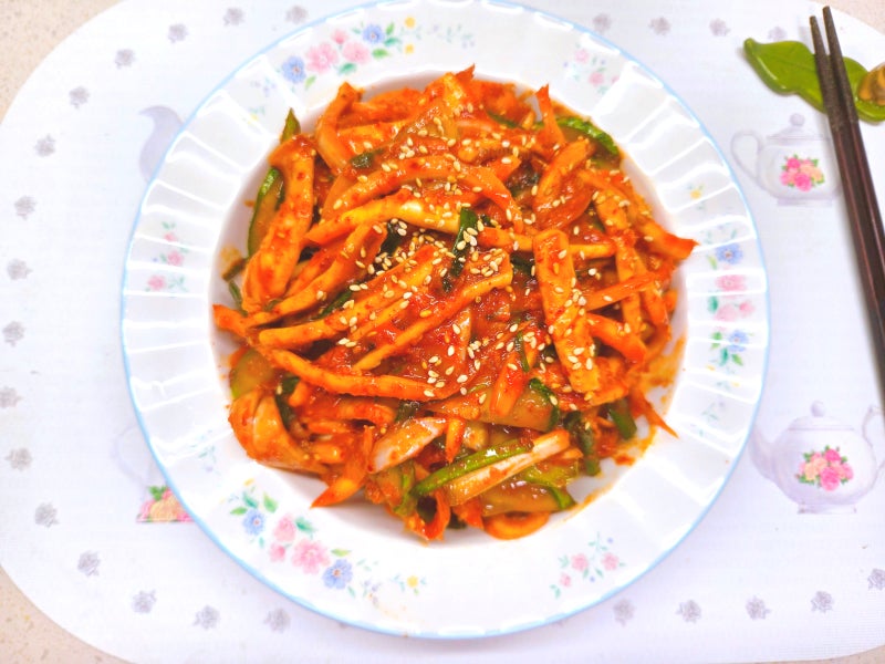 추석명절음식 새콤달콤 도라지오징어 초무침 맛있게 만드는법 오징어초무침 황금레시피