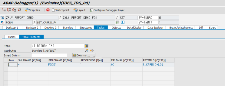  SAP ABAP - Screen 1000 로직으로 F4 처리하기