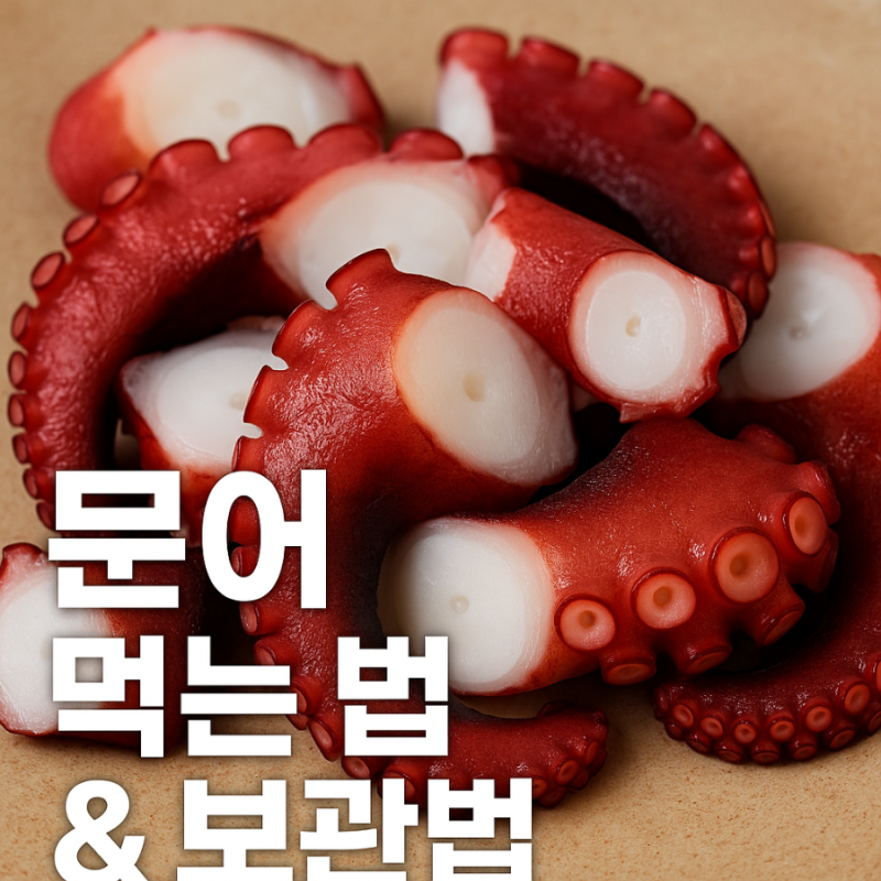 문어 먹는 법 보관법 효능 숙회 무침 샐러드 볶음 초밥 파스타 손질법 냉장보관 냉동보관 해....