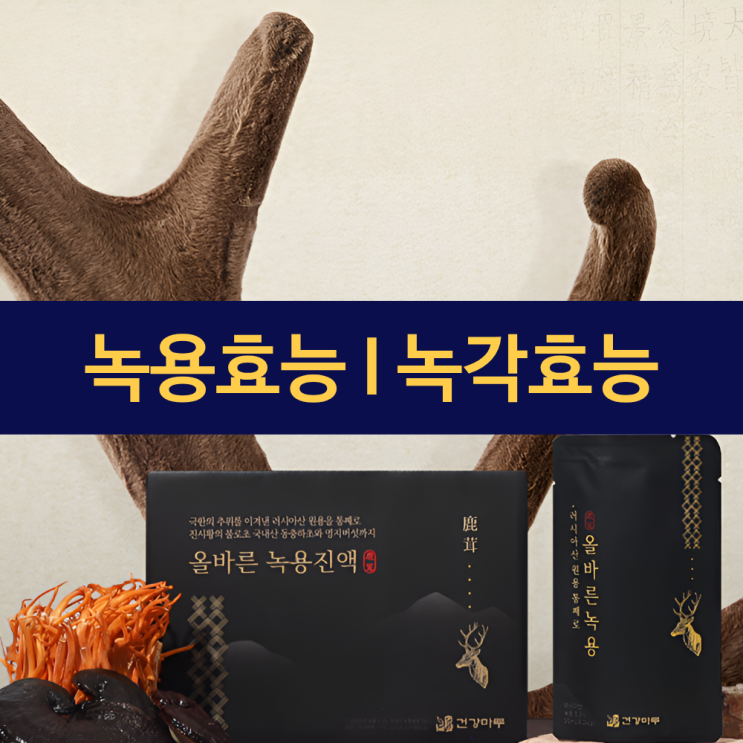 녹용효능 녹각효능 | 녹용먹는법 | 사슴뿔 | 녹용