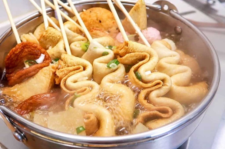  꼬치어묵의 행복 추운 가을 겨울 뜨끈한 국물요리 (포천 어담)