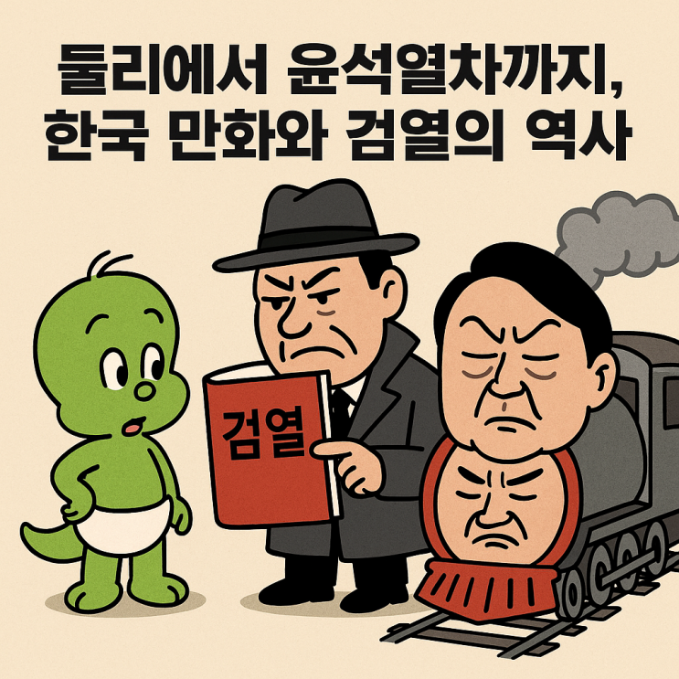 둘리에서 윤석열차까지, 한국 만화와 검열의 역사
