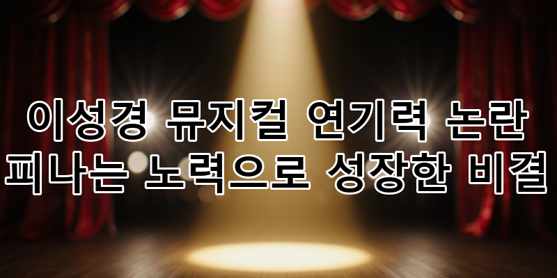 Lee Sung-kyung's Aladdin Musical: Jasmine's Acting Controversy and the Secret to Her Growth Through Hard Work