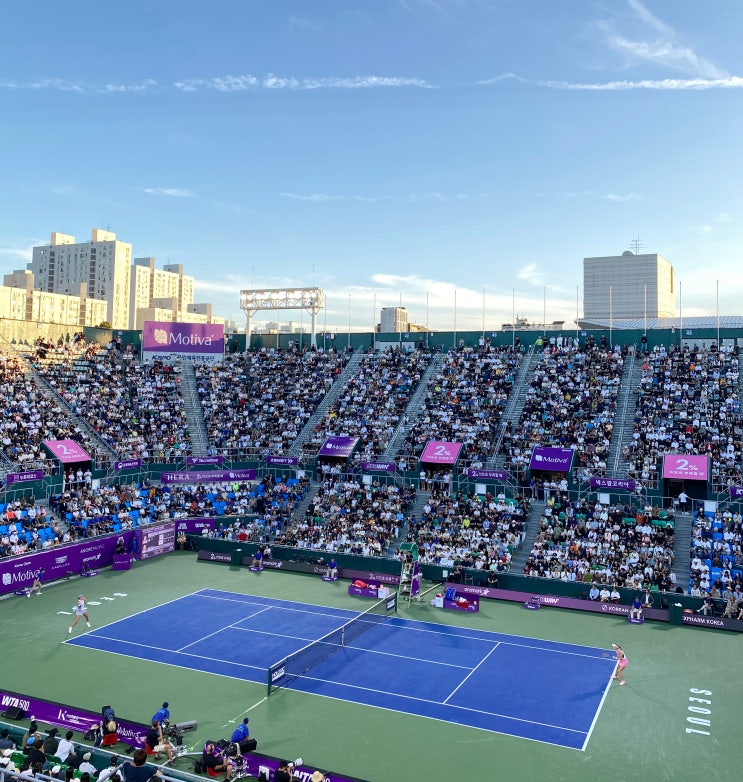  WTA 코리아오픈 테니스 2025 결승 시비옹테크, 잠실 올림픽공원 테니스장 S석 자유석 좌석 시야 주차