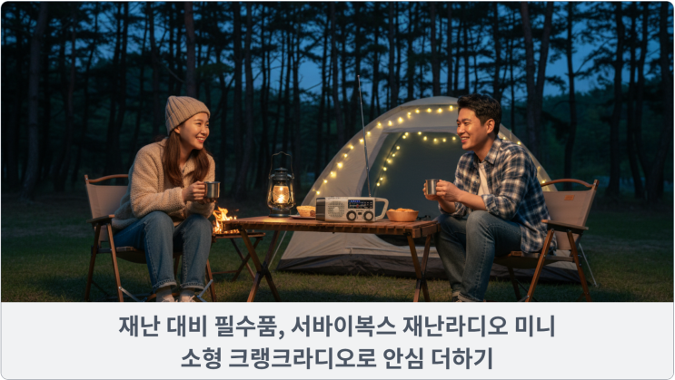  재난 대비 필수품, 서바이복스 재난라디오 미니: 소형 크랭크라디오로 안심 더하기