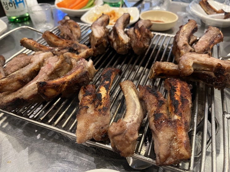  산남동 '구이구이 쪽갈비': 우중충한 날씨, 삐리한 경기~ 소주 한컵!!