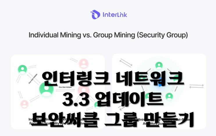  인터링크 네트워크 3.3 업데이트 및 보안써클 그룹 만들기!!!