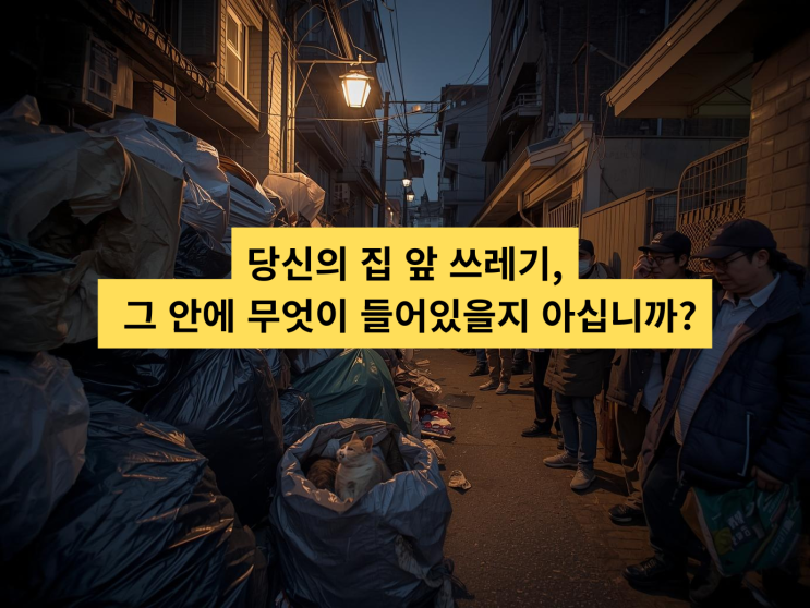  쓰레기무단투기CCTV로 불안의 고리를 끊으세요.