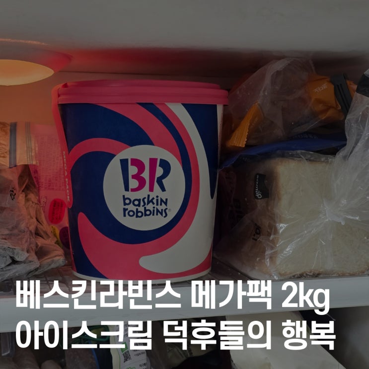  베스킨라빈스 메가팩 대용량 후기! 집에서 즐기는 2kg 아이스크림