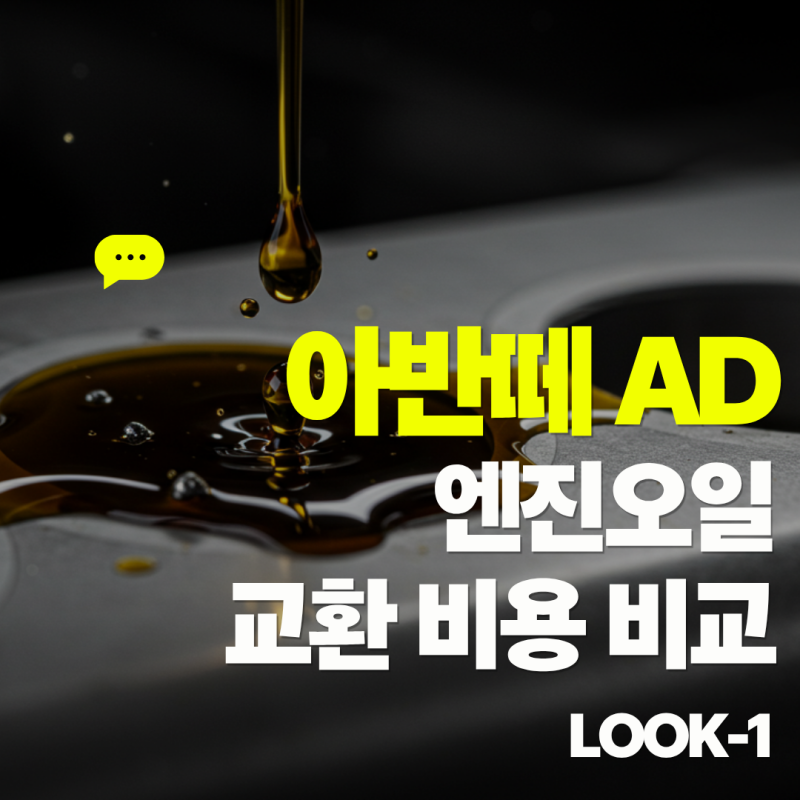 현대 아반떼 AD 엔진오일 교환 비용 - 13만원 vs 6만원 공임나라가 가성비 최고